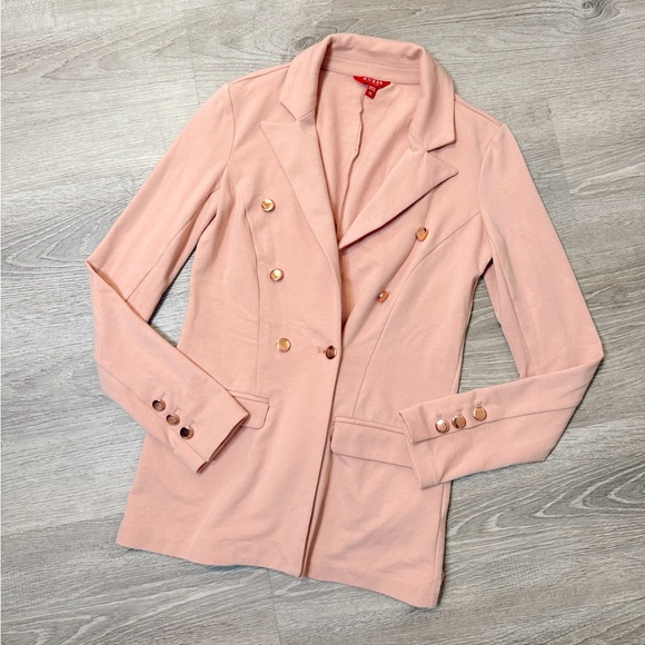 •GUESS• SALMON PINK COAT - Picture 1 of 7